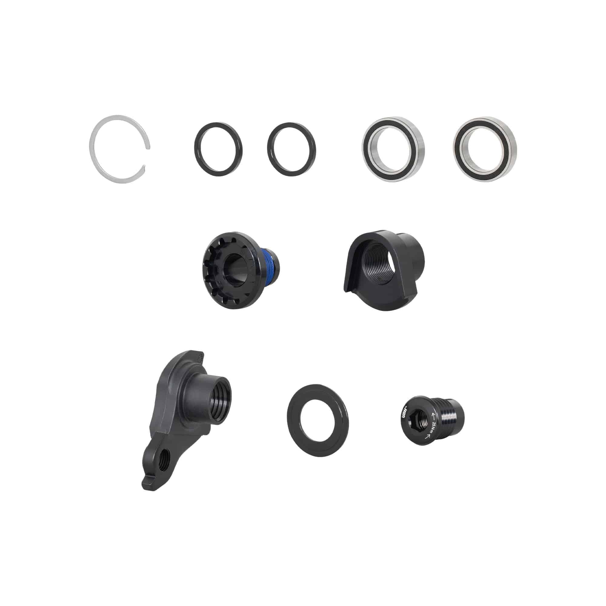Trek Top Fuel 29 2022 ABP UDH hardware kit in black, suspension upgrade components for mountain bike frame.
