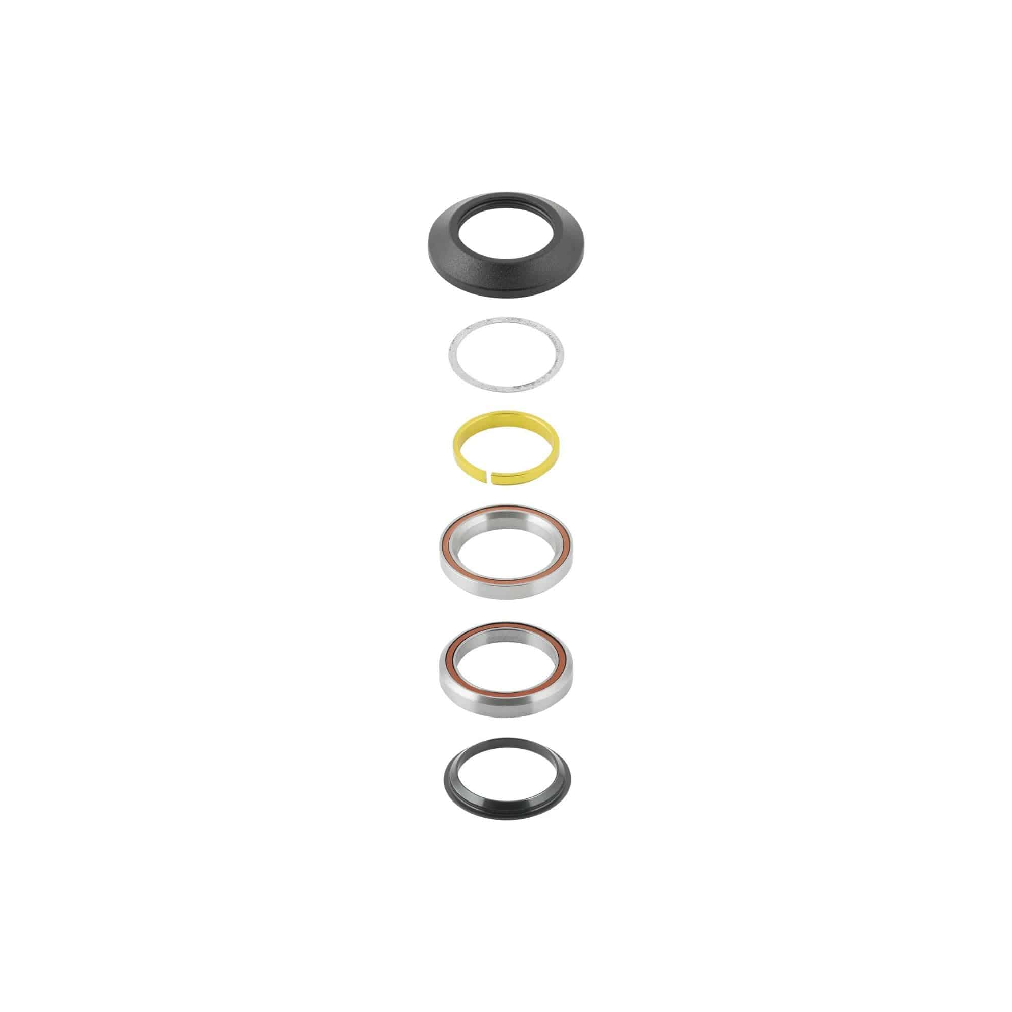 Trek 1-1/8 inch 45-degree sealed headset in black with 28.6mm steerer tube for bicycle components