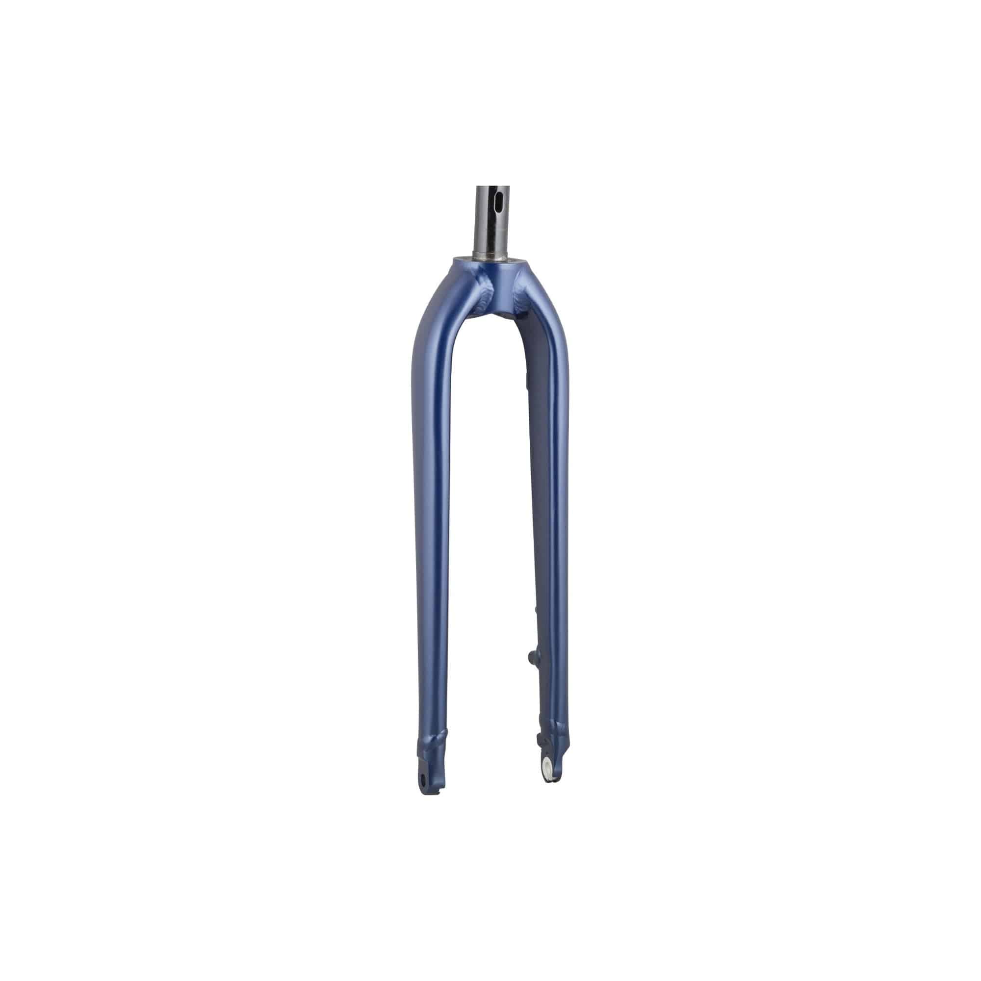 Trek Rigid FX+ 700C disc brake road bike fork with precise steering and durable components, shown in a close-up image.
