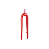 Trek Rigid FX+ 700C road bike disc brake fork showing the sleek black fork with disc brake mount for precise steering.