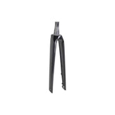 Trek Madone SL7 rigid road bike fork, showing sleek carbon design for precise steering and control on road cycling components.