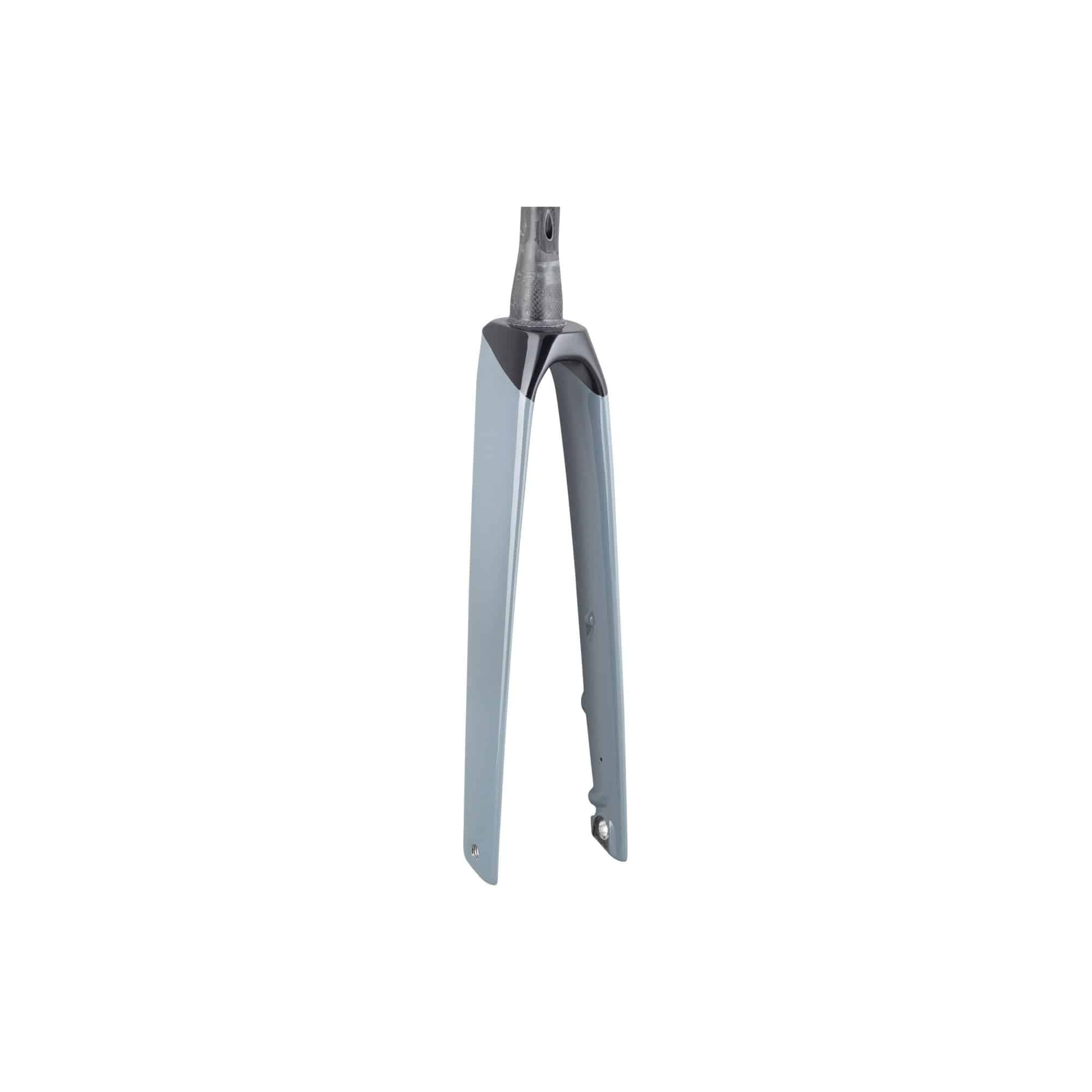 Trek Madone SL7 rigid road bike fork, lightweight component for precise steering and control on high-performance cycling.