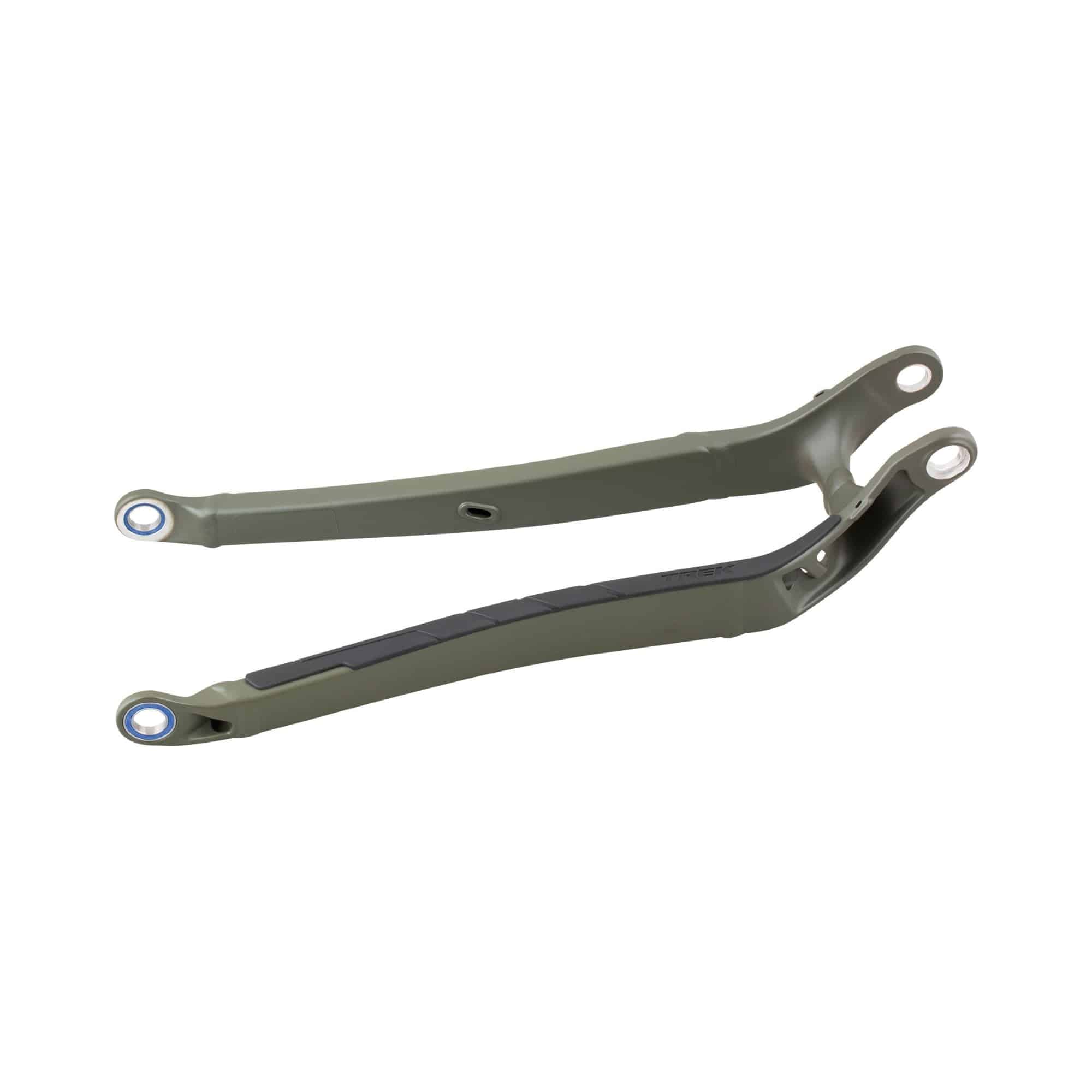 Trek Remedy 8 27.5 2022 chainstay replacement spare component, close-up of bike frame part and hardware.