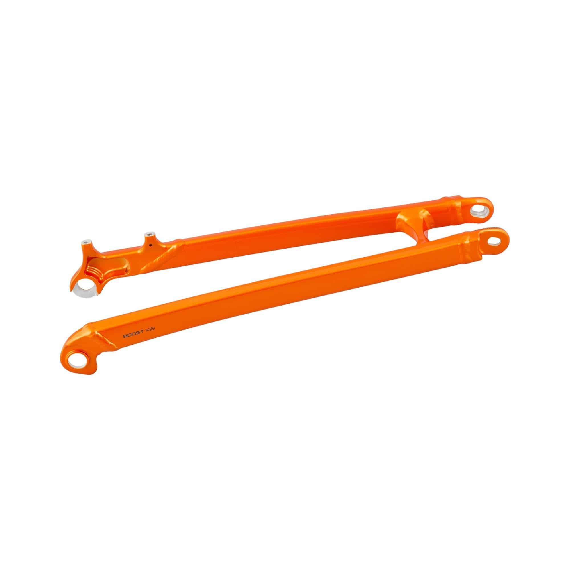 Trek 2021 Slash 29 aluminum seatstay replacement component for bike frame, showing the spare frame part.