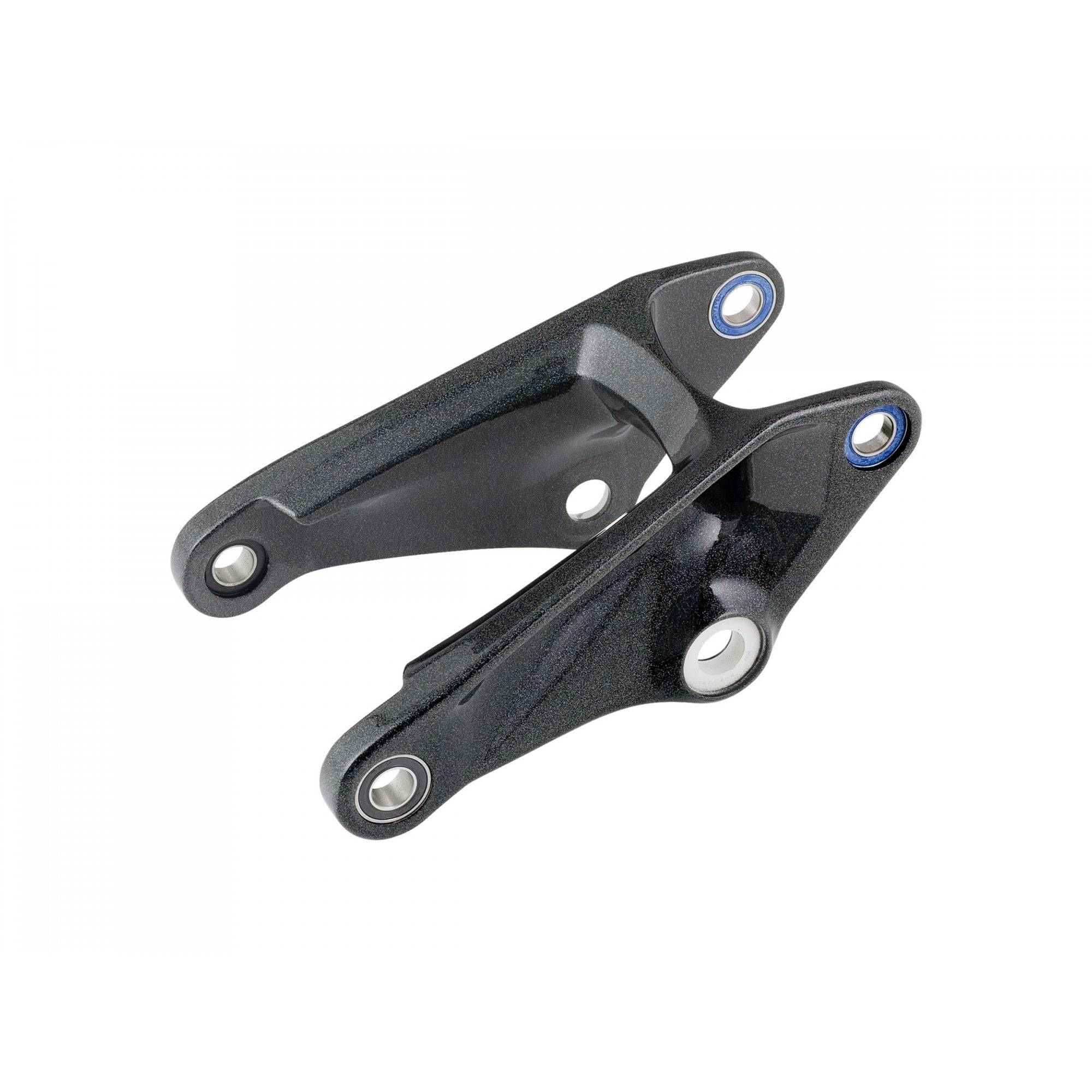 Trek Remedy 8 27.5 linkage component for suspension upgrade, shown in black with detailed mechanical parts.