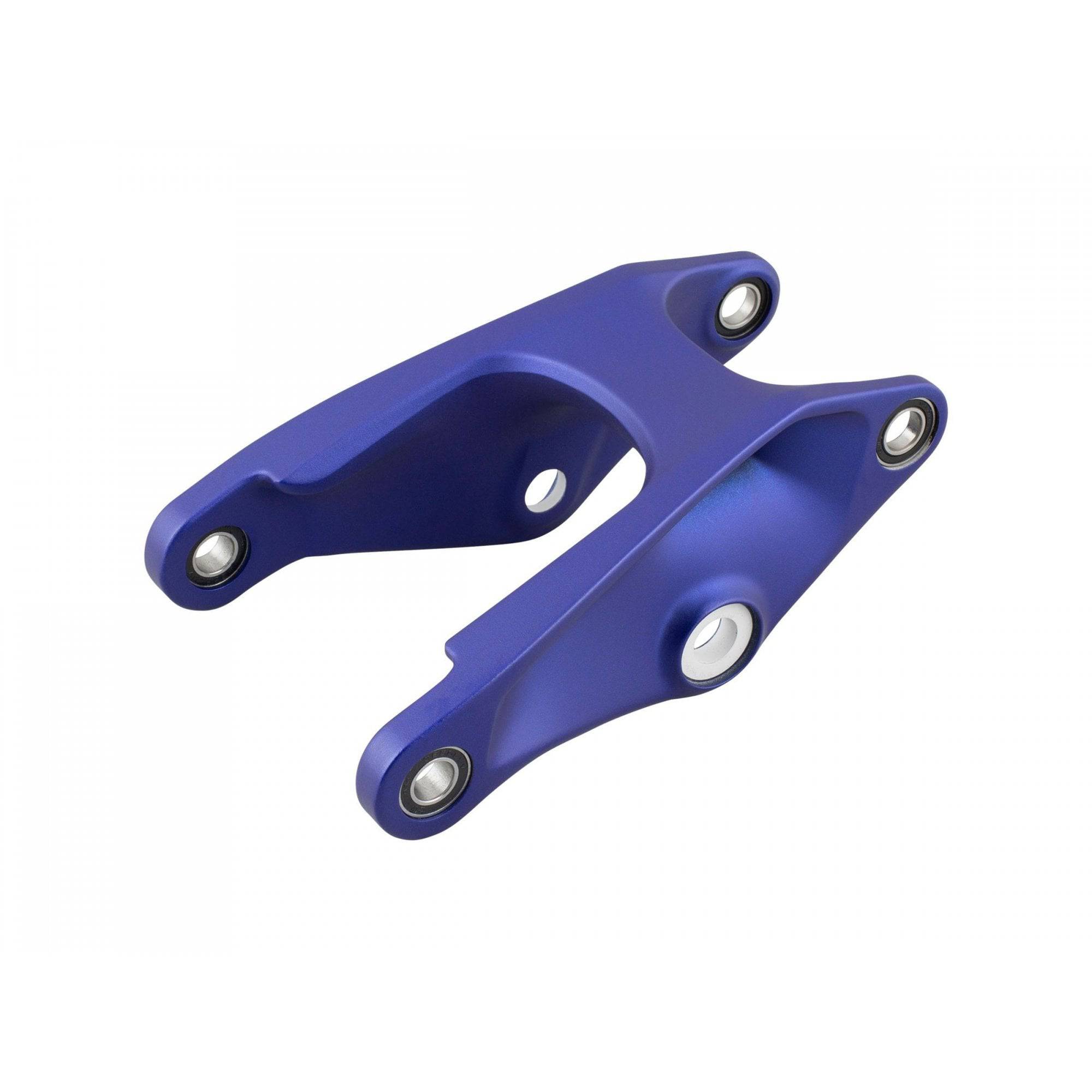 Trek 2021 Slash 29 MTB suspension components, aluminum rocker links for rock-solid bike frame support.