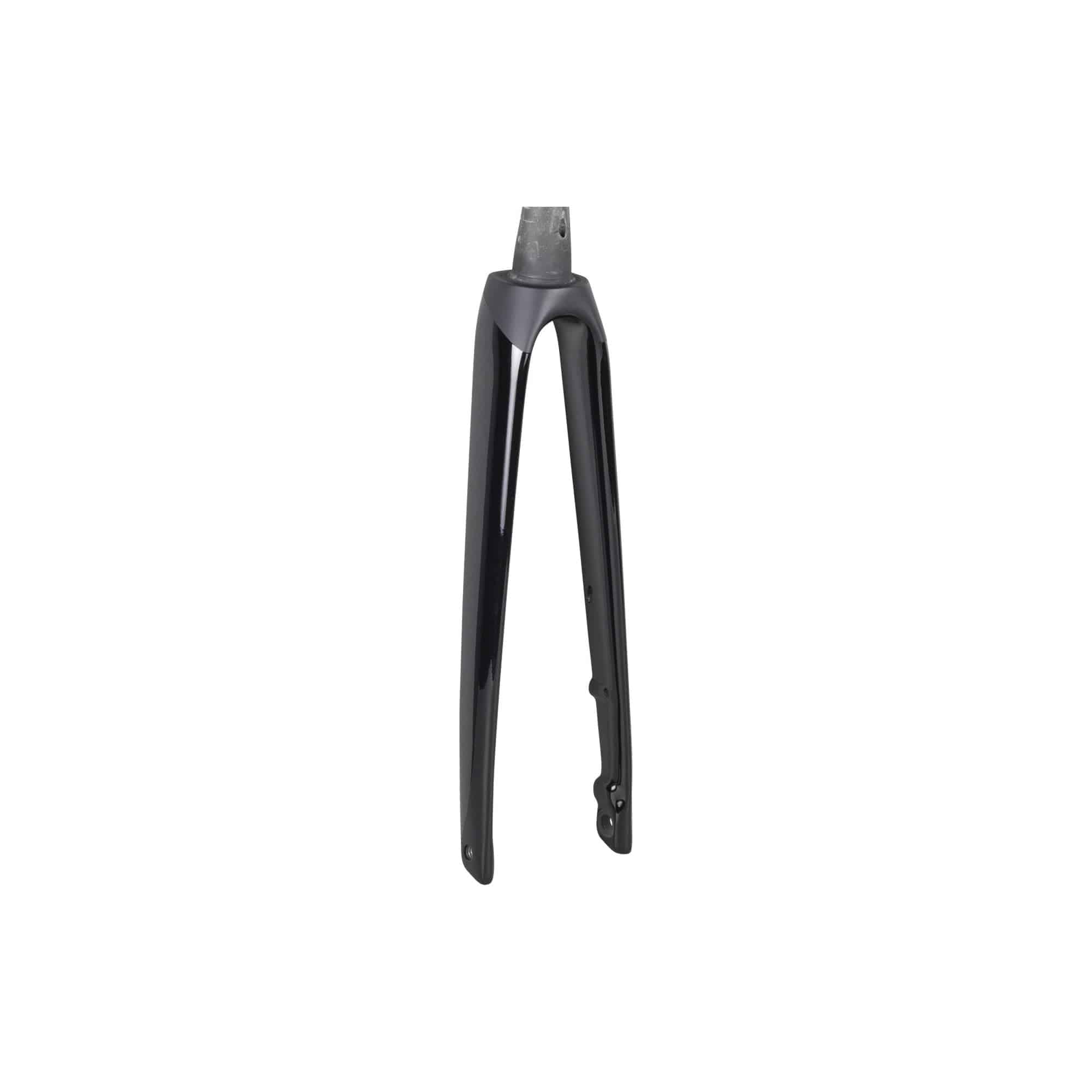 Trek Emonda ALR 5 road bike forks, lightweight aluminum components designed for improved steering control on Trek road bikes.