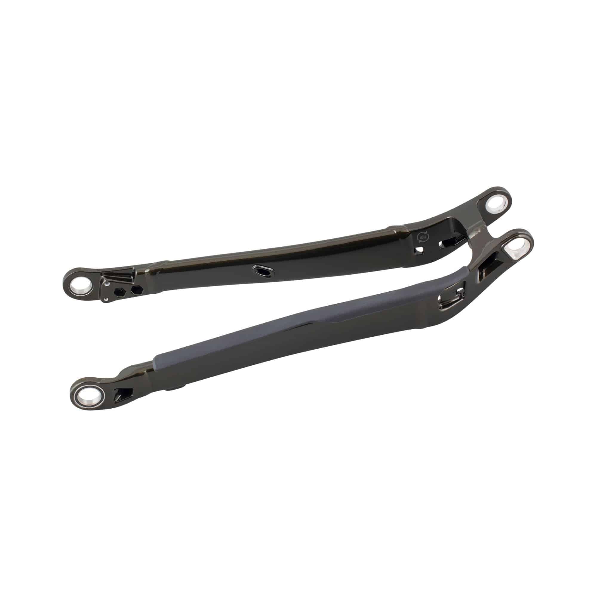 Trek Rail 29 aluminum chainstay in black olive color for 29-inch mountain bike, part of Trek's 2022 bike components lineup.