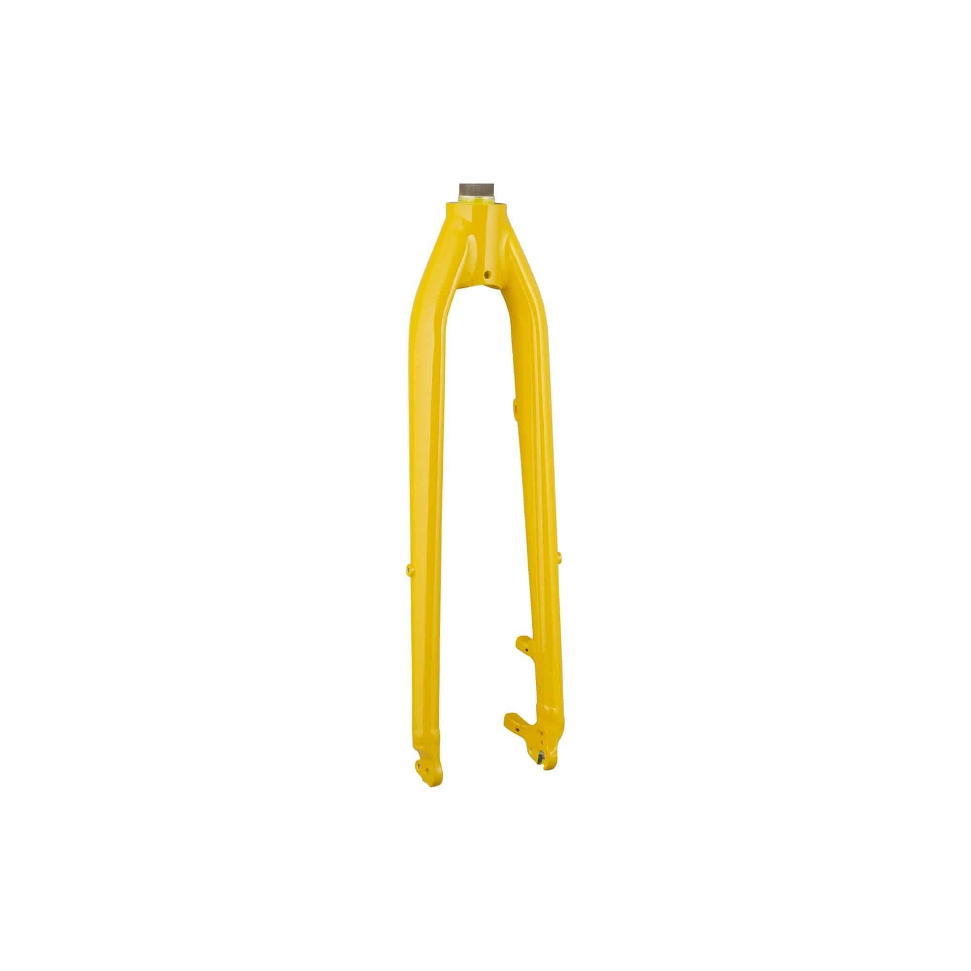 Trek Verve+ 4S threaded rigid fork for road bikes, showcasing durable construction and precise steering components.