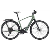 Trek FX+ 7 2025 e-Hybrid Bike with Shimano CUES U6000 system and disc brakes, shown with sleek frame and modern design.