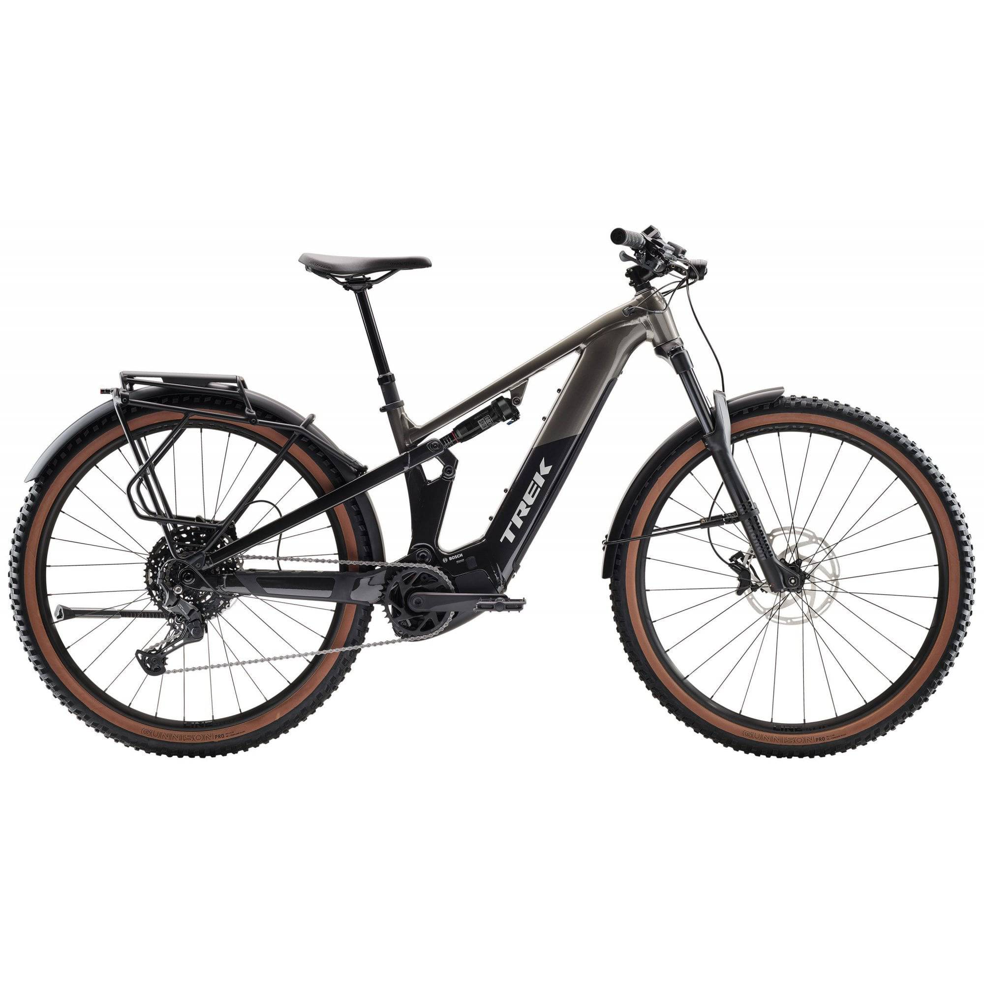 Trek Powerfly FS+ 4 EQ electric mountain bike with full suspension and 29-inch wheels, ready for off-road adventures