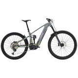 Trek Rail+ 9.7 2025 e-Mountain Bike with Shimano Deore XT components and Gen 5 electric system, shown on trail.