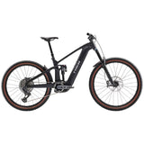 Trek Rail+ 9.8 GX AXS 2025 electric mountain bike with 29-inch wheels and Gen 5 motor, black frame and full suspension.