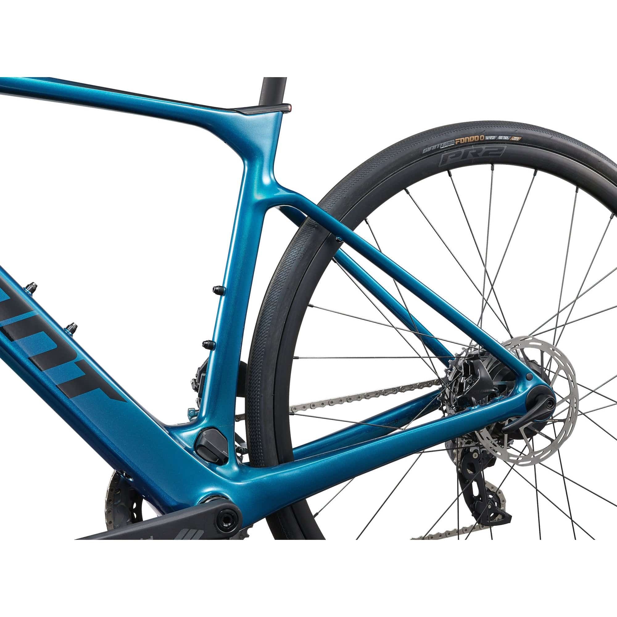 Giant Defy Advanced E+ Elite 2 e-road bike with SyncDrive Move Plus motor and SRAM wireless drivetrain, showing the sleek frame and components.