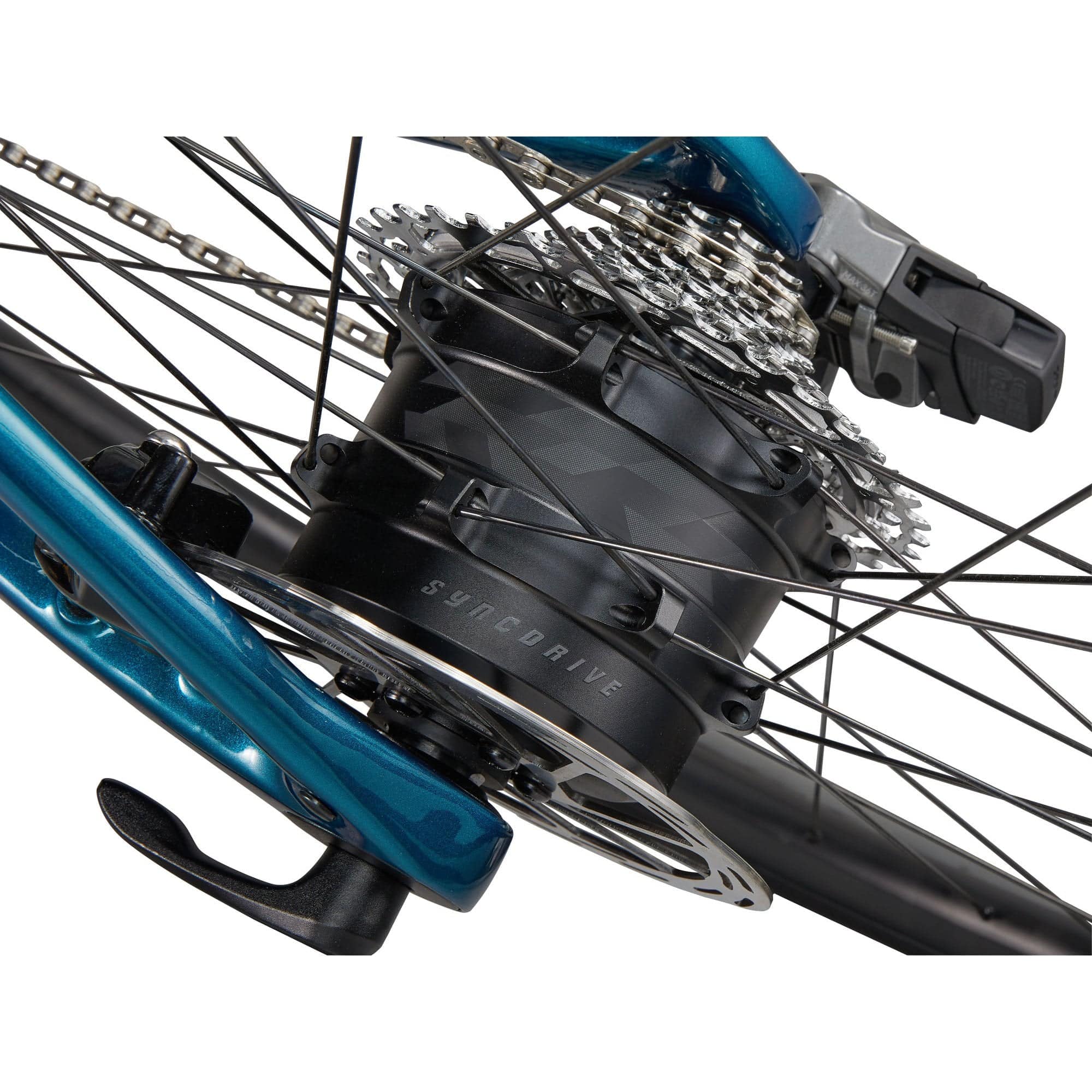 Giant Defy Advanced E+ Elite 2 e-road bike with SyncDrive Move Plus motor and SRAM wireless drivetrain, shown from side view.