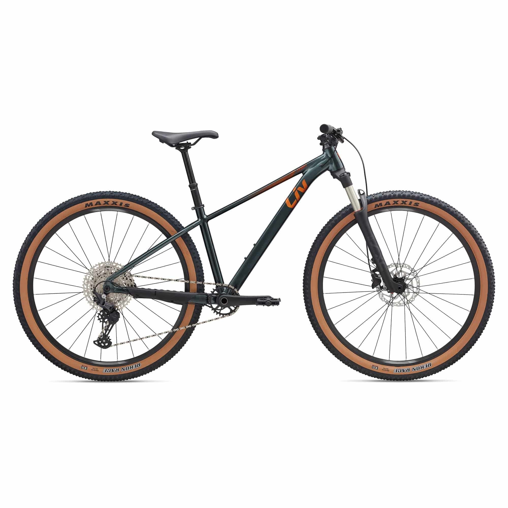 Liv Tempt 29 0 mountain bike with Shimano Deore M6100 drivetrain and 29-inch wheels, ready for off-road adventures.