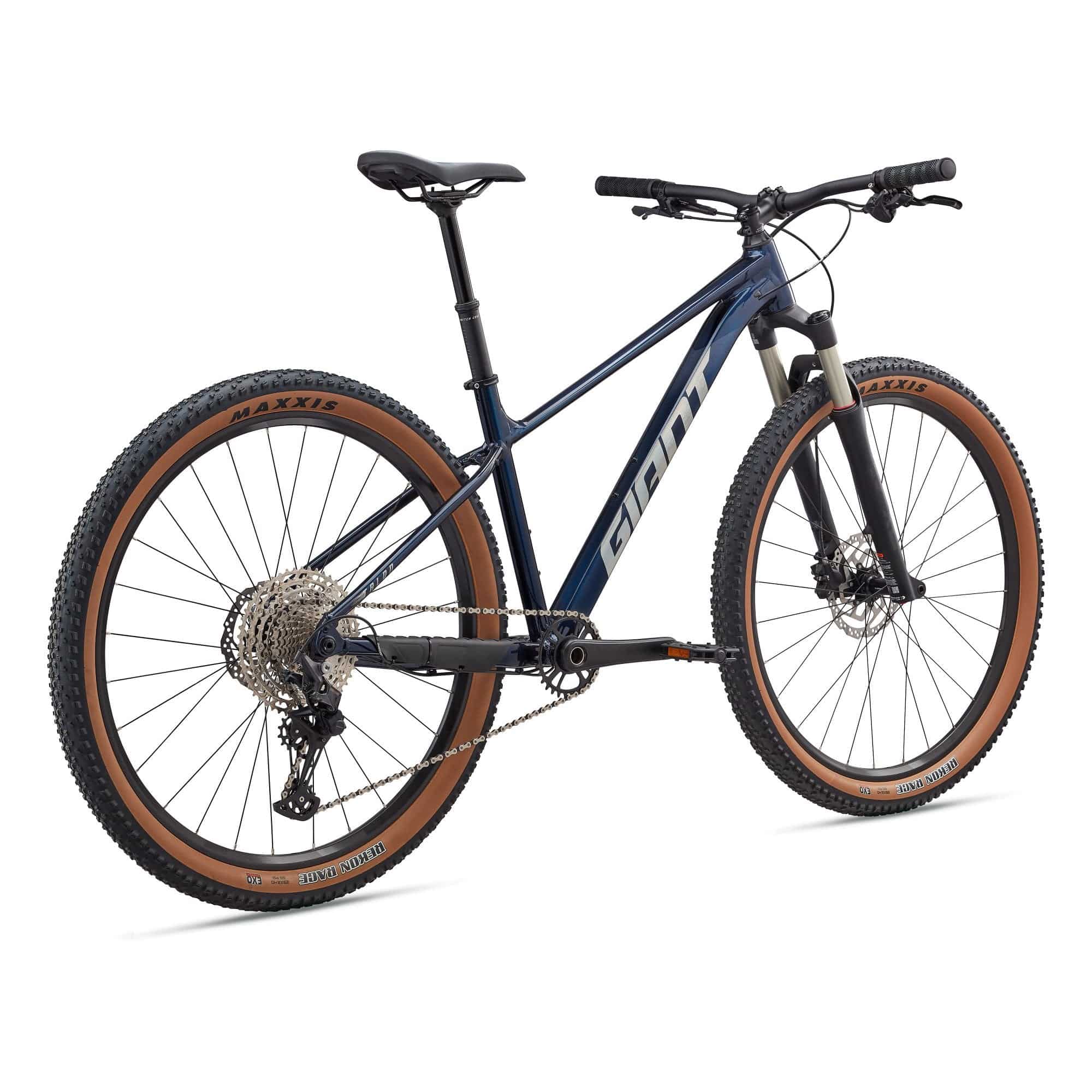 Giant Talon 29 0 mountain bike with Shimano Deore M6100 drivetrain and disc brakes, ready for off-road cycling adventures.