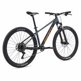 Giant Talon 29 2 mountain bike with 29-inch wheels, suspension, 1x drivetrain, and high-volume tires for trail riding.