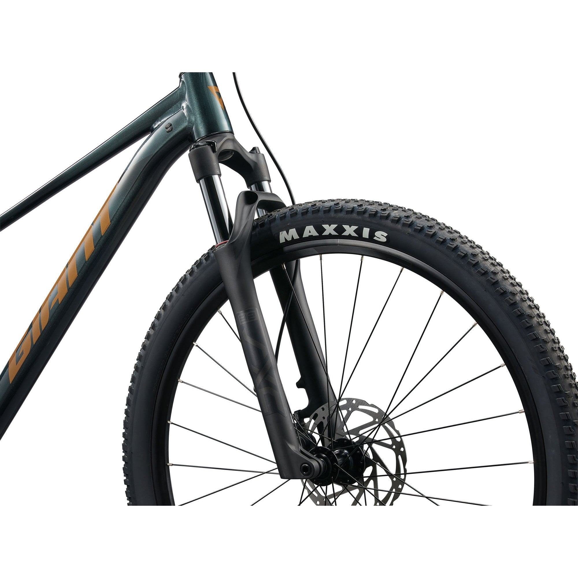Giant Talon 29 2 mountain bike with suspension, 1x drivetrain, high-volume tires, ready for rugged trail riding.