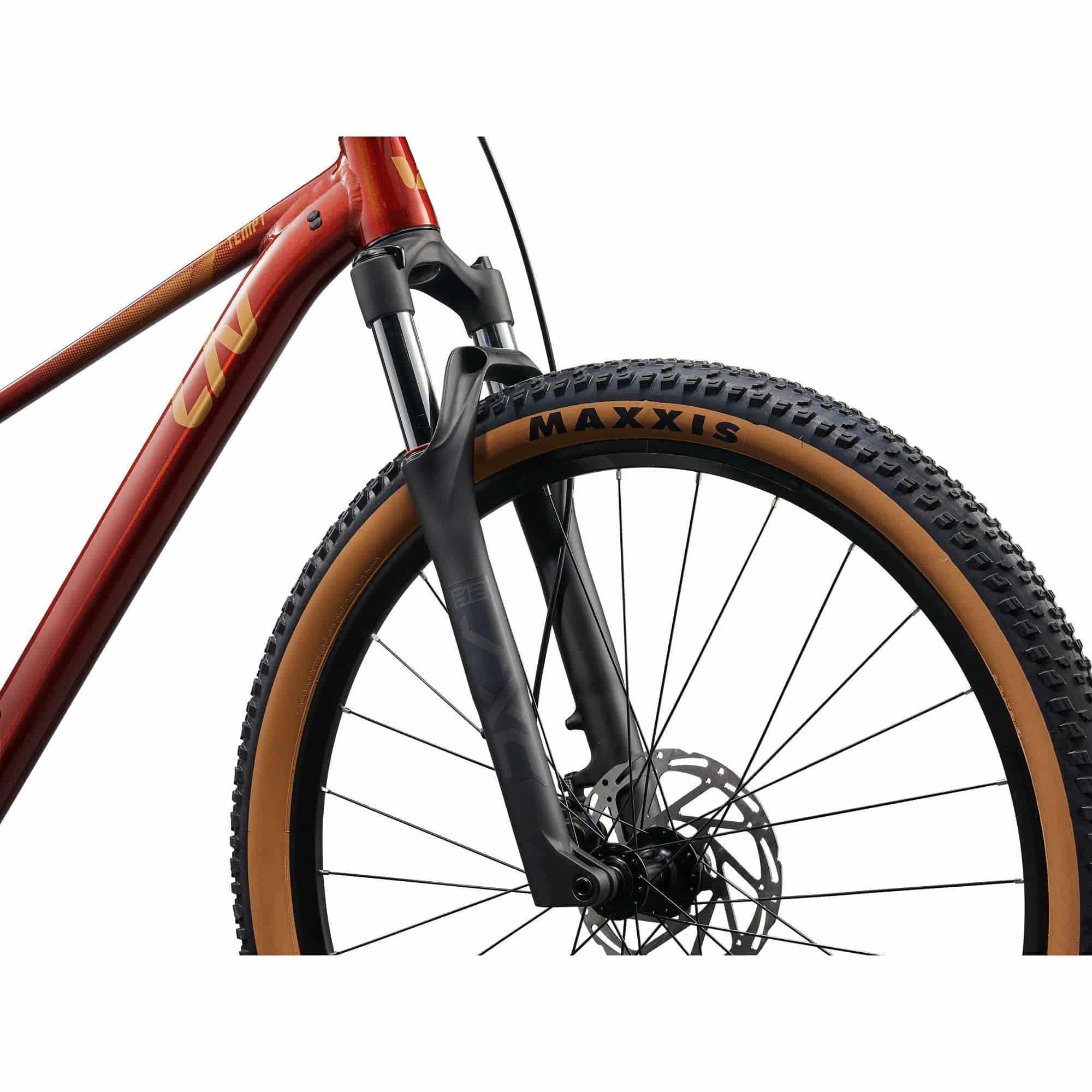 Liv Tempt 2 mountain bike with ALUXX frame, 27.5/29-inch wheels, and 1x drivetrain, ready for trail riding.