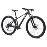 Liv Tempt 3 women's mountain bike with ALUXX frame and Shimano Acera 1x drivetrain, shown from a side view on a trail.