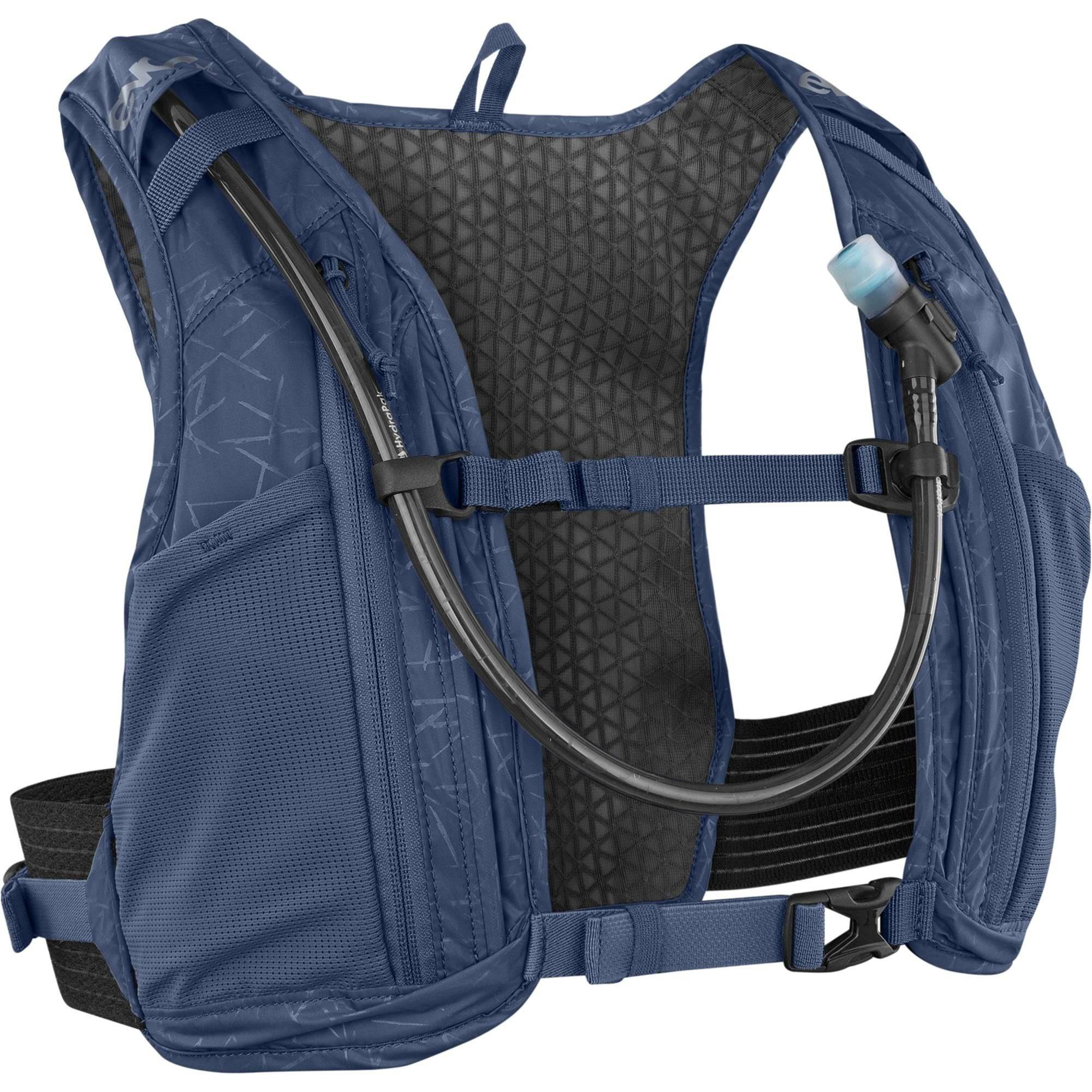 EVOC Hydro Pro 3L hydration pack with 1.5L bladder for cycling, featuring adjustable straps and water reservoir.