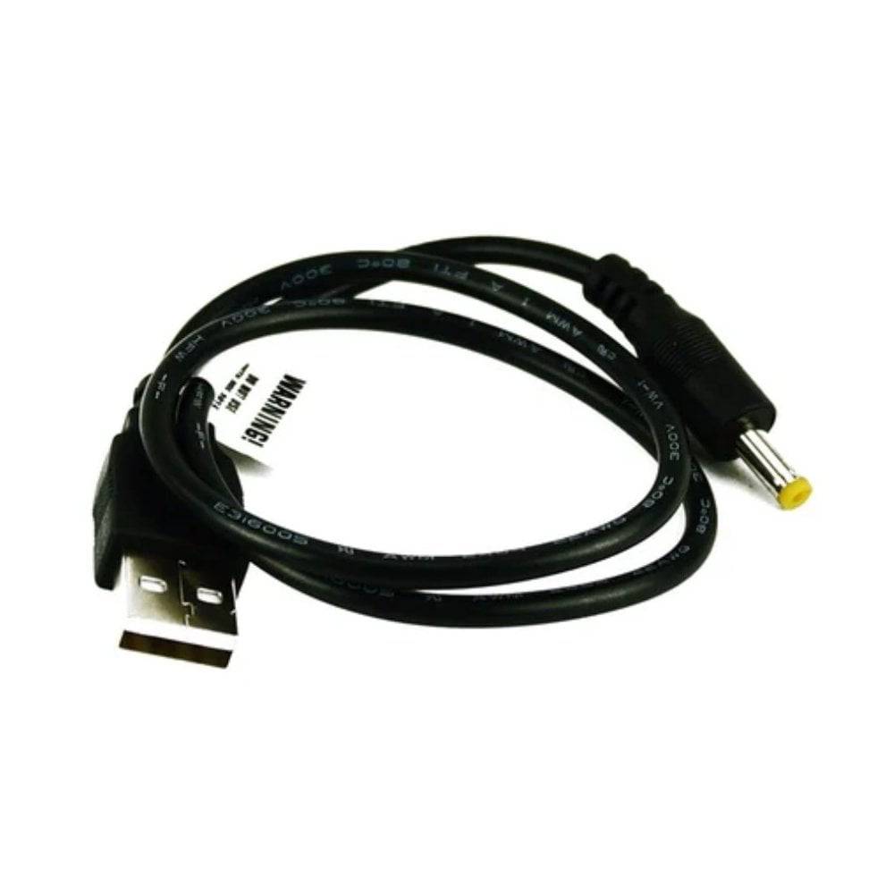 Exposure mounts and spares USB charger cable for reliable Exposure light charging, shown with connector and cable details.