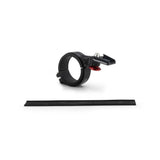 Exposure mounts and spares for cleated Exposure lights, compatible with 31.8mm and 35mm bars, in black accessories for bike lighting.