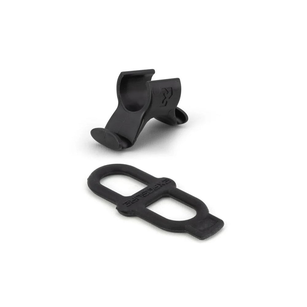 Exposure mounts and spares bracket for flash and trace lights with silicone band, lightweight accessories for lighting setups.