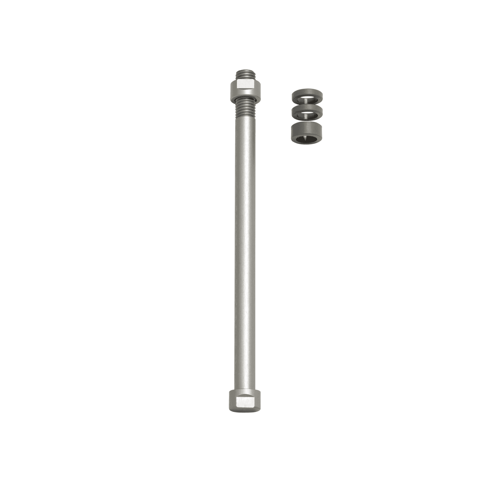 Tacx E-Thru Trainer Axles 12mm x 1.75 for Classic Rear Wheel Trainers, bicycle accessories, metal components for bike trainer setup