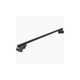 Thule SmartRack XT Squarebar 118 universal raised railing roof rack system installed on vehicle roof with square bars and mounting hardware.