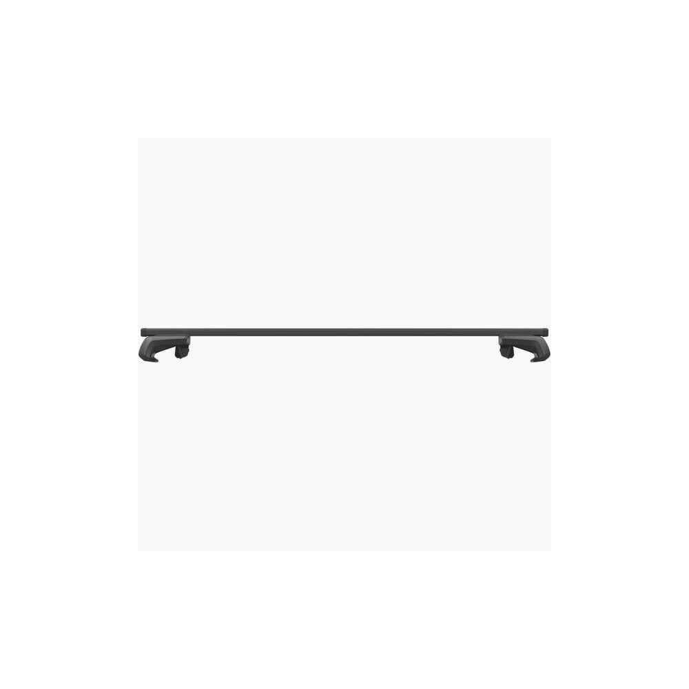 Thule SmartRack XT Squarebar 118 universal raised railing roof rack system mounted on vehicle roof, accessory for carrying cargo.