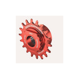 Wheels Manufacturing Solo-Spline 18T single speed conversion kit for Shimano Micro Spline hubs, red color, bike component.