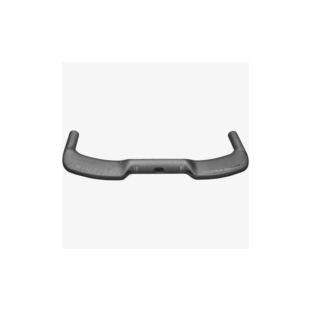 Profile Design Wing/20C 38cm carbon triathlon basebar with modular fit for aerodynamic TT cycling components.