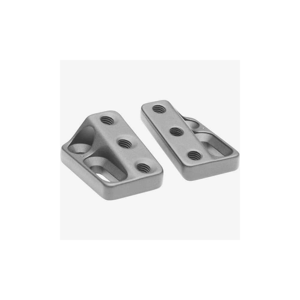 Profile Design aerobar armrest pad wedges, 15-degree tilt, for ergonomic and race bike handlebars, pair of components.