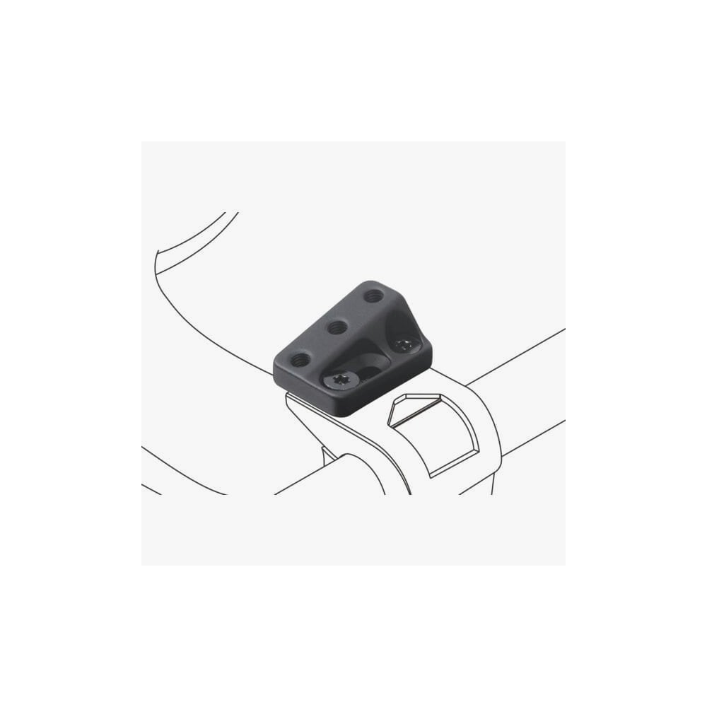 Pair of Profile Design Aerobar armrest pad wedges with 10-degree angle for cycling comfort, shown on cycling components.