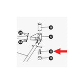 Park Tool spring button replacement for PCS-9 and PCS-10 bike repair workshop stands, shown in a close-up view.