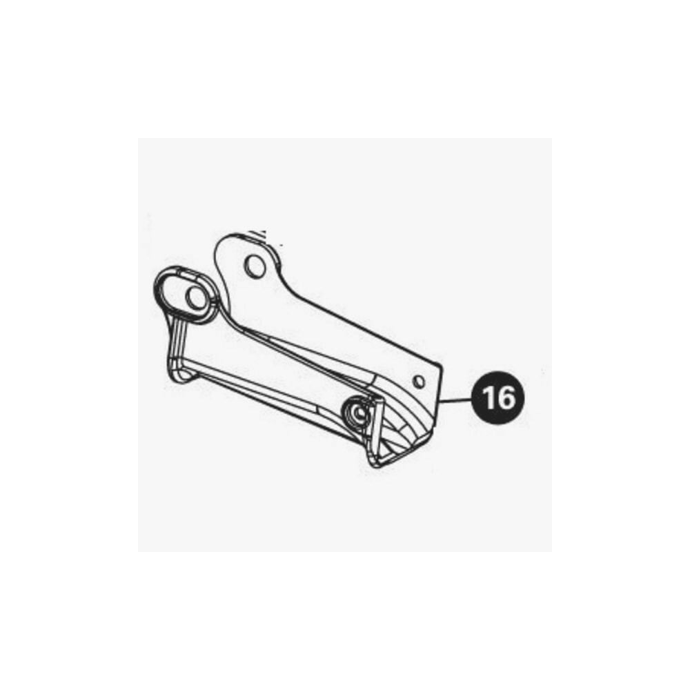 Park Tool 1956 saddle cradle replacement for 100-3D, 5D, and 25D professional workshop clamps, shown in workspace setting.