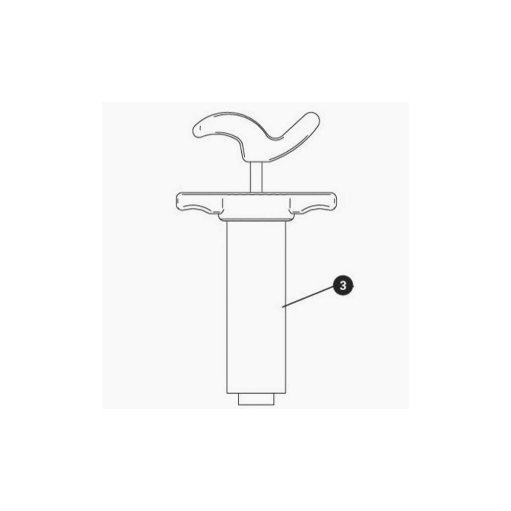 Park Tool 2592-2 mineral oil syringe for BKM-1 brake bleed kits, workshop use, clear syringe with Park Tool branding visible.