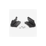 Park Tool 468B clamp covers for PRS-2/8 workstands, featuring double cable reliefs, used in workshop setups.