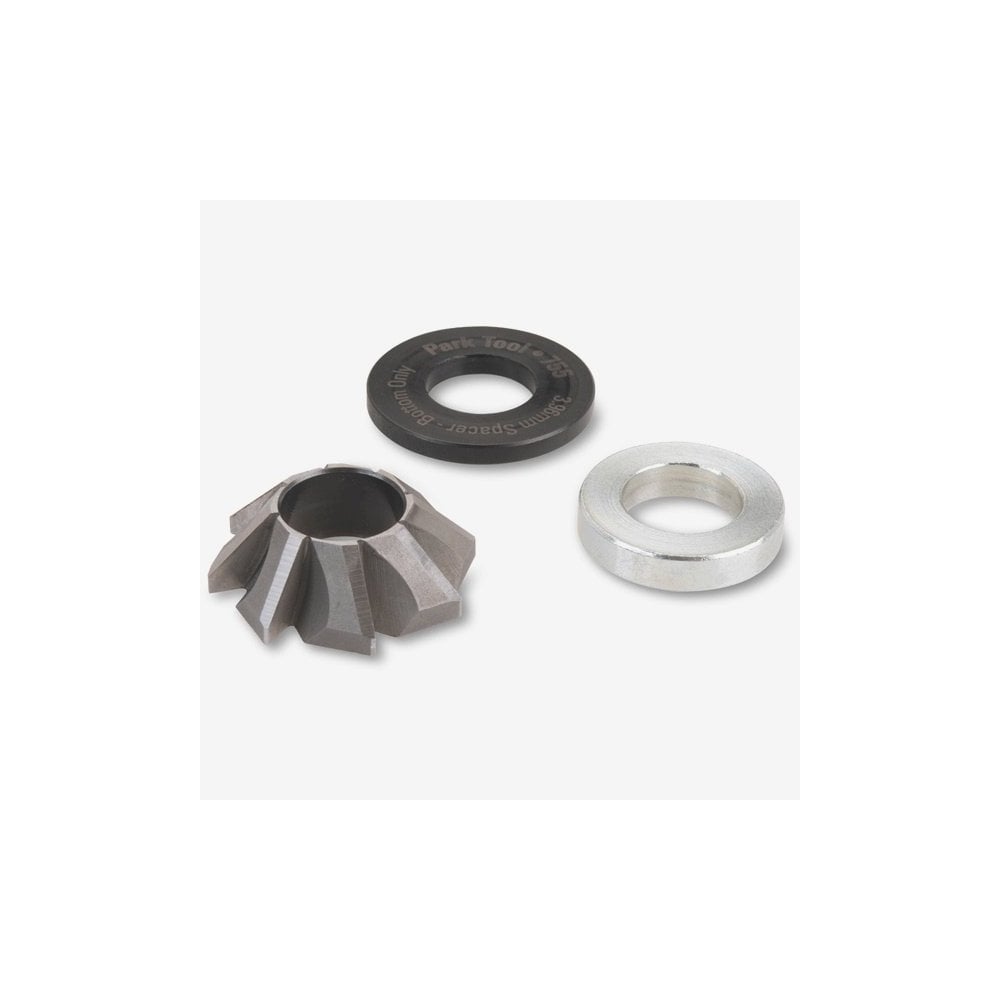 Park Tool 756S.2 reaming facer set for 41mm 45° integrated headsets, used in workshop bicycle headset maintenance.