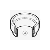 Park Tool 835 CRS-1 stepped cup for 1-1/8" headset, replacement bike part for workshop use, shown in workshop setting.