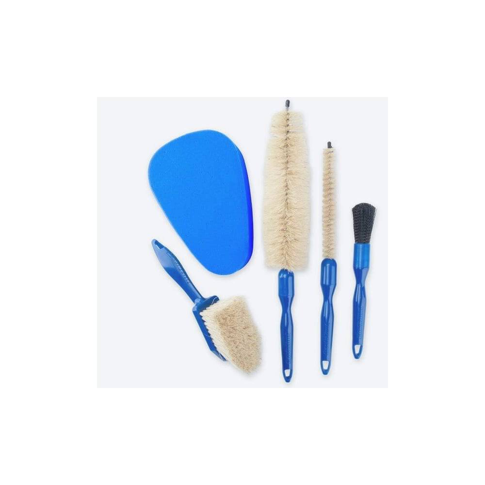 Park Tool BCB-5 professional bike cleaning brush set with ergonomic handles, suitable for workshop bike maintenance.