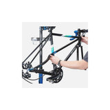 Park Tool FAI-2 Frame Alignment Indicator for accurate bike frame measurement in a workshop setting.