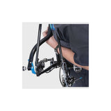 Park Tool FAI-2 frame alignment indicator used in workshop for accurate bike frame measurement and alignment.
