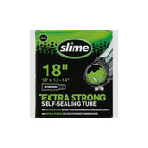 Slime Smart Tube 18x1.1-1.4 inch inner tube with Schrader valve and sealant protection for bicycle or bike tires.