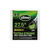 Slime Smart Tube for bike, 27.5 x 2.35-3.0 inches, Presta valve with sealant, designed for mountain bike tires.