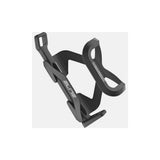 Elite Ambo multi-entry bike bottle cage in black with adjustable side-entry design for easy hydration access.