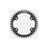 Shimano GRX FC-RX820-1 12-speed 40T single chainring for gravel and road bikes, close-up of black alloy cycling component