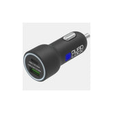 Quad Lock dual USB car charger with 48W fast adaptive charging and QC 3.0, designed for vehicle accessories.
